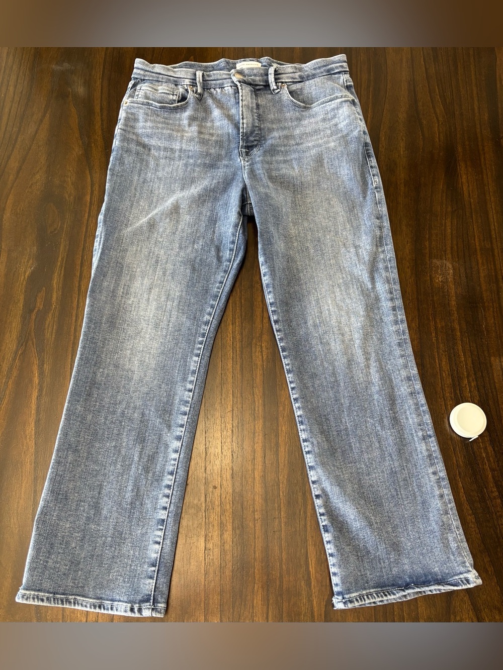 Good American Good Legs Straight Mid Rise Jeans Indigo Size 12/31